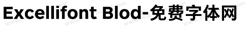 Excellifont Blod字体转换